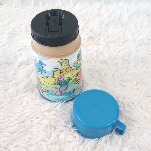 Vintage 1985 Wuzzles Aladdin Lunch Box Blue Hasbro /Disney with Thermos & Lid - Picture 9 of 11